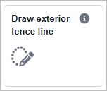 The Draw exterior fence line button.